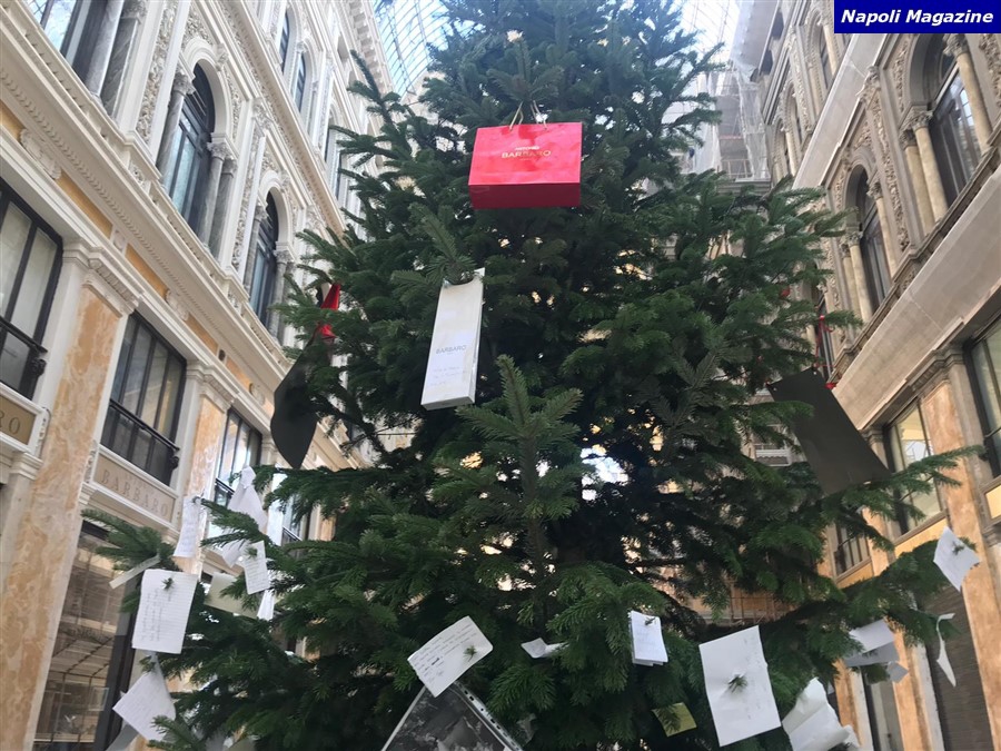 Albero Di Natale Napoli.19 Foto Nm Napoli Ecco L Albero Di Natale Nella Galleria Umberto I